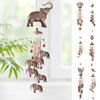 Animal Wind Chime Electroplating Butterflies Retro Relaxing Melody Decoration Outdoor Windchime Pendant for Garden