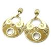 [M8123] - 'Altaï' Beige Brown Designer Earrings