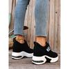 Alphabet Plus Size Wedge Sneakers 2025 Fall New Velcro Platform Casual Shoes