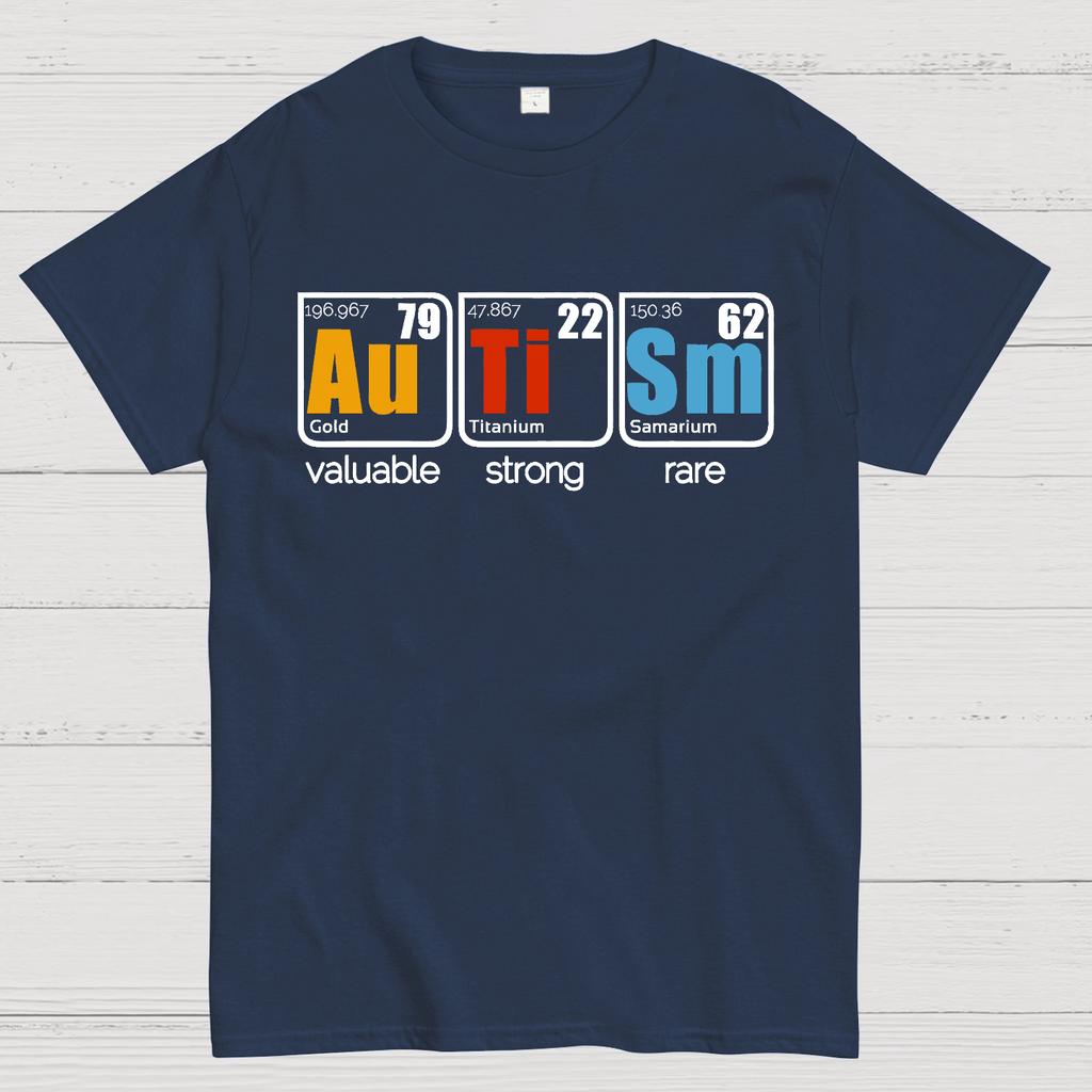 Valuable Strong Rare: Autism in Elements Cotton Summer Casual Cool Loose T-Shirt