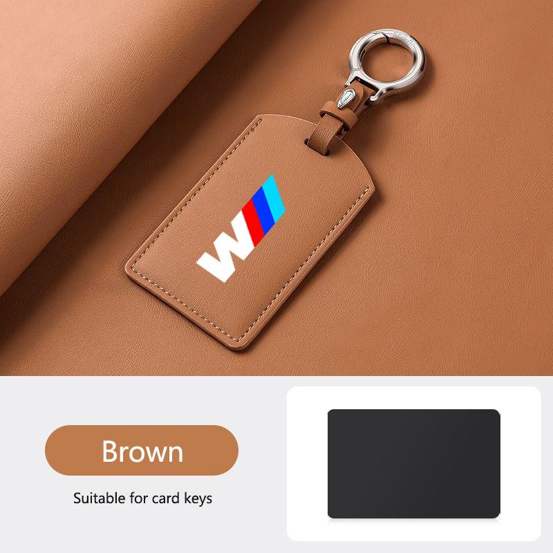 UVGK5 Leather M-Styling Car Smart NFC Card Key Case Cover Shell For BMW M3 M5 M4 Series X1 X3 X5 X6 X7 535le Keychain Auto Accessories