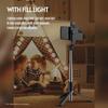 Multifunctional Wireless BT Selfie Stick Portable Extendable Tripod Stand with Fill Light 104.5cm
