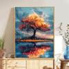 5d DIY Diamond Painting Cross Stitch Fortune Tree Scenic Tree Diamond Embroidery Mosaic Full Round Drill Home Decor