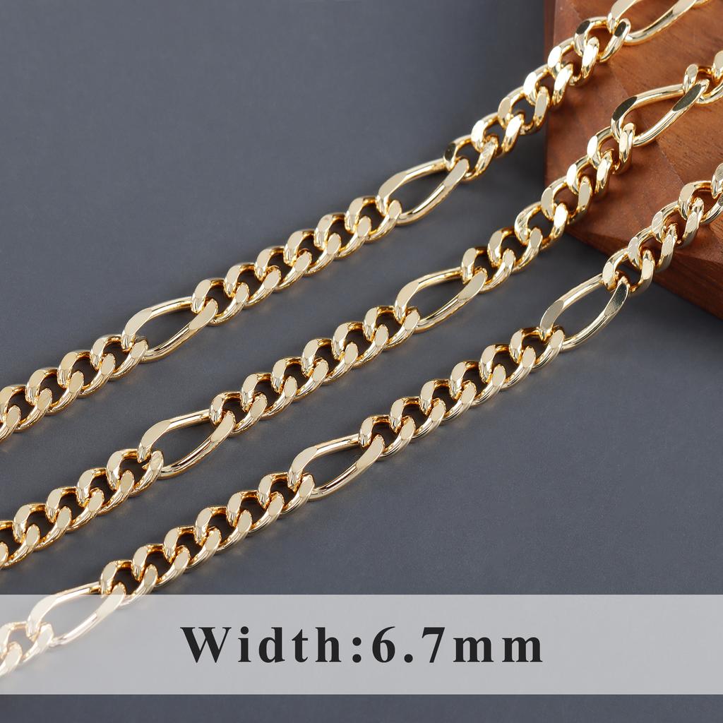 C219 1 м/лот 18K Позолоченная Родий-Плированная Медь Без Никеля DIY Звеньевая Цепь для Изготовления Браслетов Ожерелий для Подарка Свадьбы