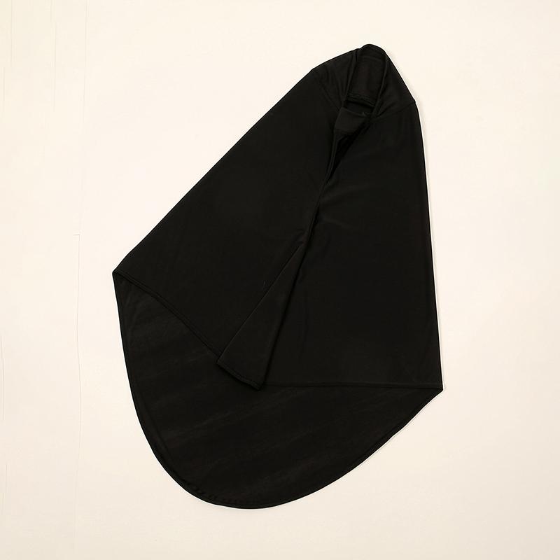 Малайский двойной подбородок мусульманский женский однотонный внутренний шарф исламский мгновенный хиджаб женская шапка хрустальная пеньковая шапка 80*55 см