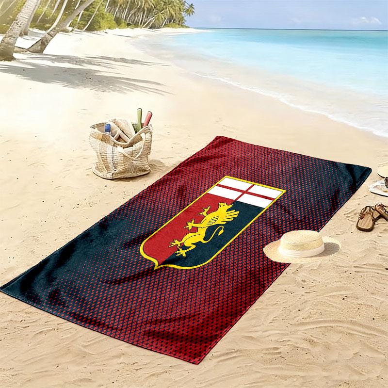 Genoa C.F.C. poster Beach Towel, Large Soft Quick Dry Towel for Beach Camping Swimming
