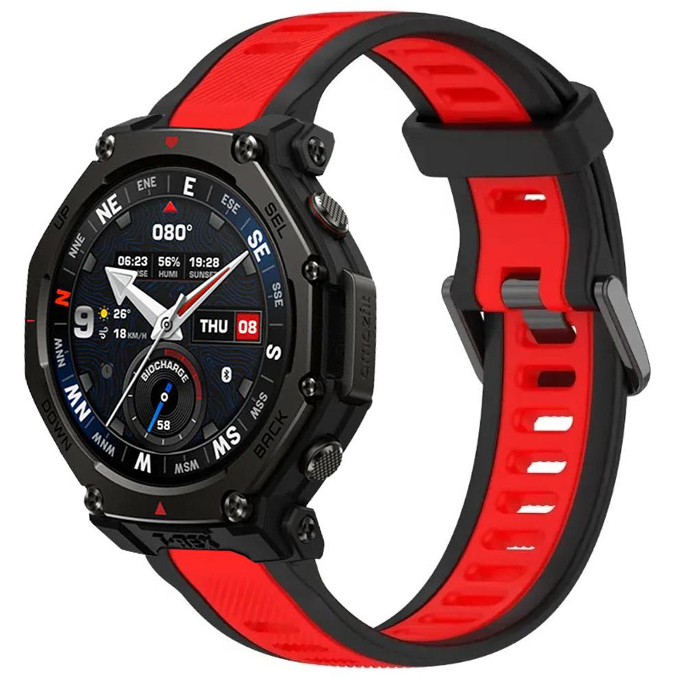 Спортивный силиконовый ремешок 18/20/22 мм для Amazfit T-Rex3 Pro 48 мм 44 мм Удобный дышащий браслет для Amazfit Helio/Balance 2-1