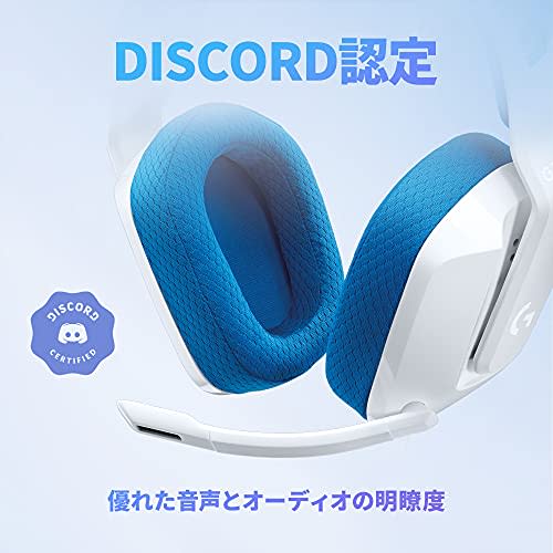 Logitech G Gaming Headset G335 Gaming Headset G335WH Ultra Light 222g 3.5mm Wired 3D Sound Stereo 2.1ch Flip Mute with Microphone PS5 PS4 PC Switch Xb