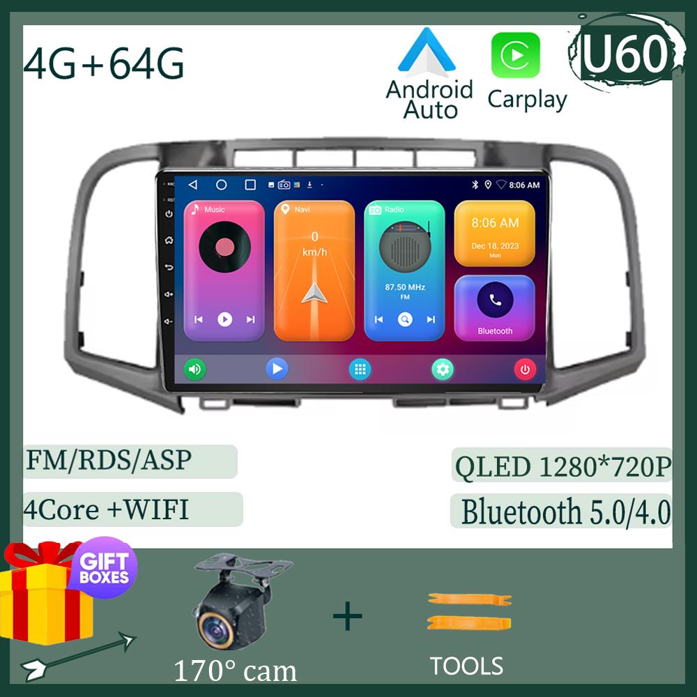 Android 14 Carplay автомобильное радио для Toyota Venza 2008 - 2016 Мультимедийный видеоплеер Навигация GPS Стерео 2Din DVD Головное устройство Авто