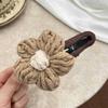 Plush Hair Clips Flower Back Brain Hairpin Gifts Claw Clip