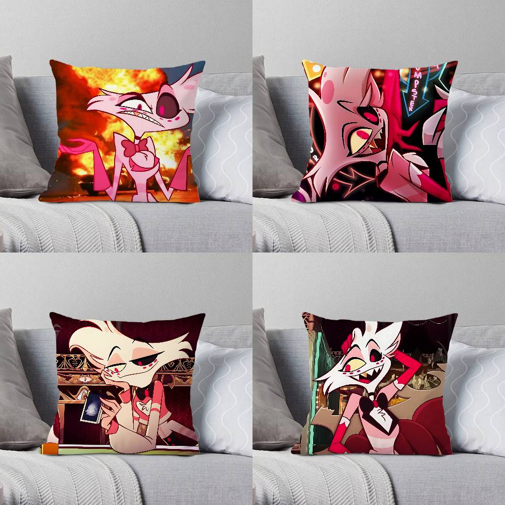 CuteAangelDdustS Kawaii Customizable Square Pillowcases Stylish And Soft Perfect For Beds Cars And Sofas