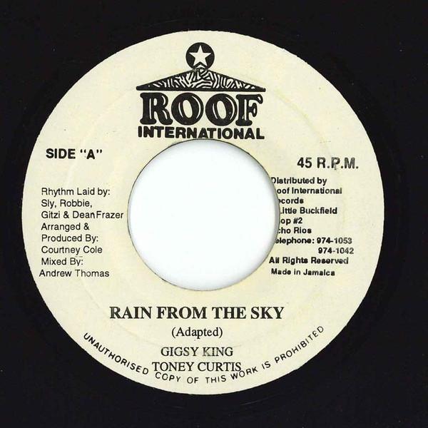 7-дюймовая пластинка JIGSY KING TONY CURTIS Rain From The Sky NONE Roof Internatio Ямайка Регги Ска Даб Б/у