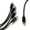 Кабель для зарядки Type-C 50 см 1 на 4 Удлинитель шнура USB-C для мобильных телефонов, планшетов, разъемов