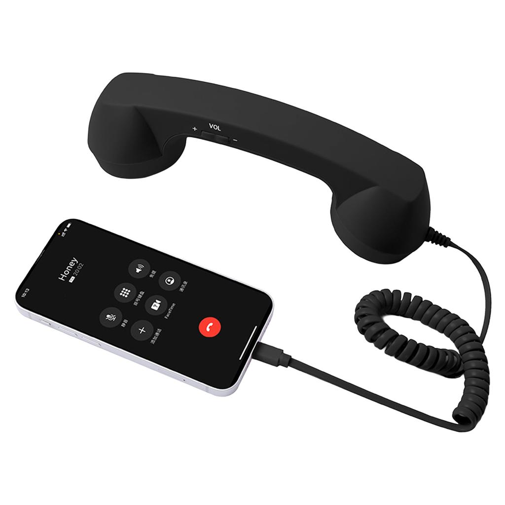 Микрофон-трубка для ретро-телефона Type-C для Android, Plug and Play, проводная гарнитура для голосового чата, прямых трансляций, чистый звук