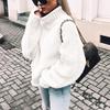 2025 Chunky Knit Batwing Sleeve European-American Semi-High Neck Oversized Sweater