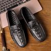 Высококачественная роскошная мужская обувь из натуральной кожи, повседневная обувь, мужские лоферы слипоны, мокасины, удобная обувь для вождения для мужчин