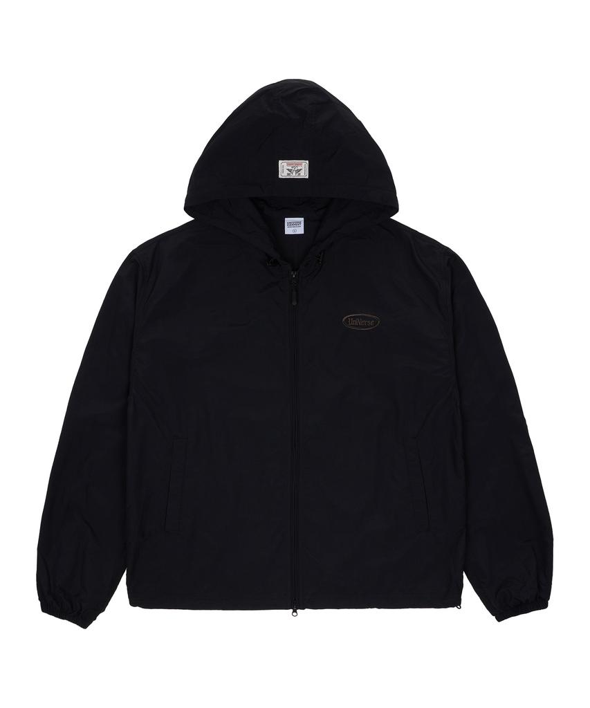 Universe Garment Повседневная толстовка-ветровка с капюшоном_Черный