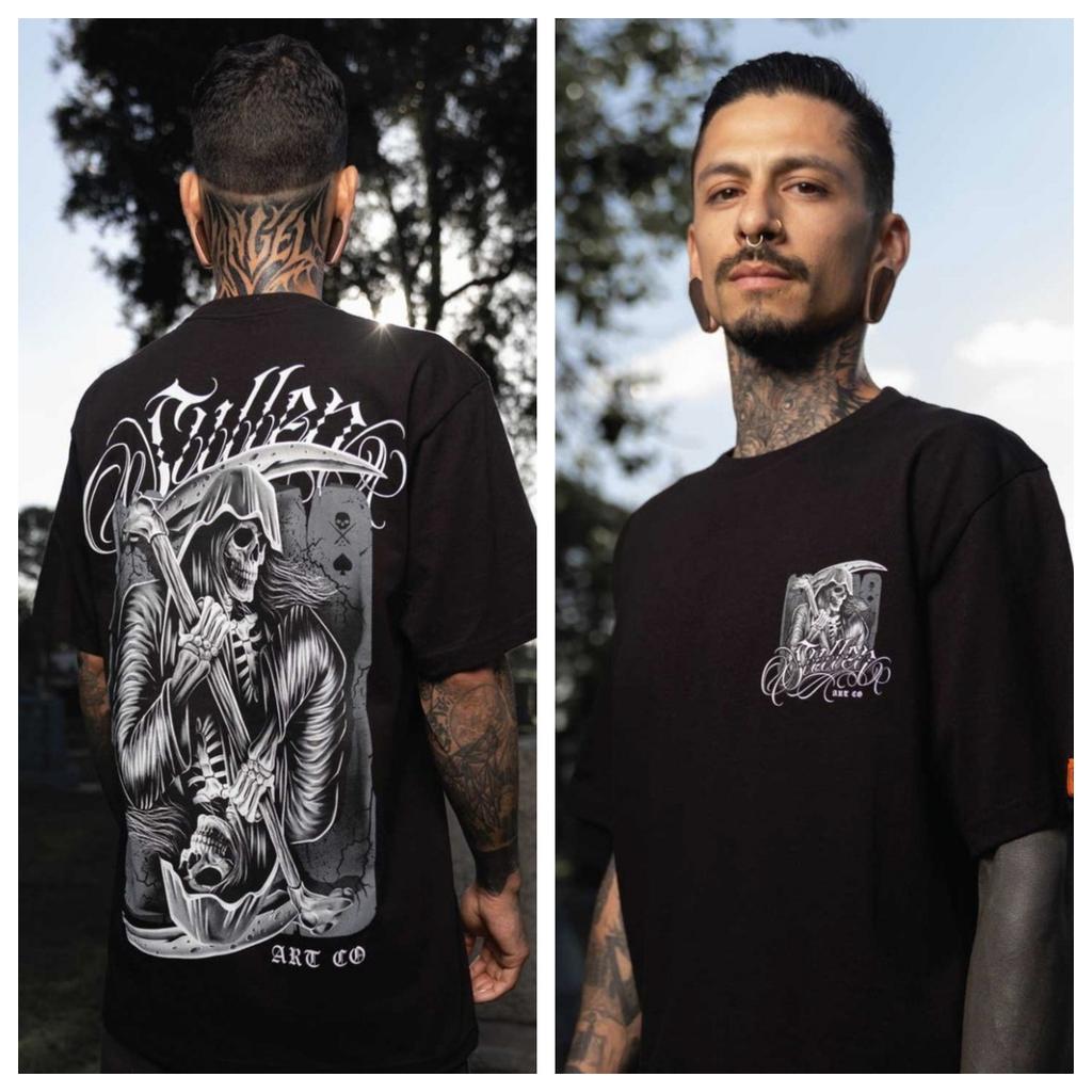 DE LA MUERTE MEX Tattoo Art Style Summer Casual TShirt Unisexs and Womens Luxury Brand Top