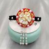 Flower Hanbok Hairband Pearl Stage Dance Hair Hoop Retro Korean Headband  Ladies