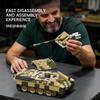 TK2 Новый продукт 8005 Немецкий танк Леопард 131 Боевая машина Строительный набор с полной внутренней структурой Военная модель Дисплей