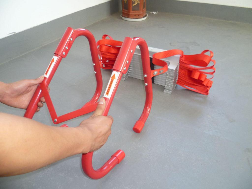 Высокопрочная веревочная пожарная лестница со стальным тросом и алюминиевым сплавом для безопасности дома