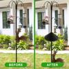 Squirrel Baffle for Birds Feeder Pole Universal Squirrel Guard with Spring 19-Inch Squirrel Barrier Stops Squirrels for Shepherd's Hook Birds Houses
