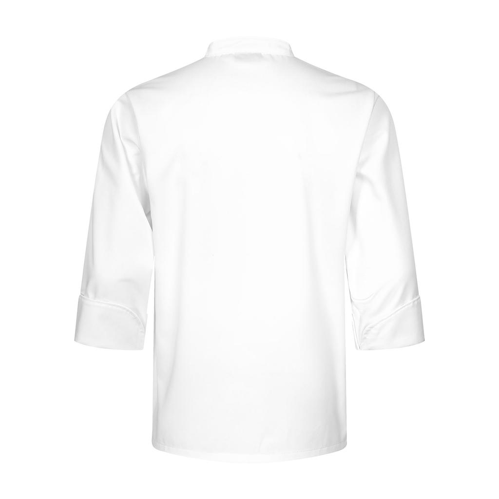 Unisex Chef Coat with Cross-Over Collar - Professional Kitchen Uniform for Men/Women, Restaurant Cook Jacket with Pockets