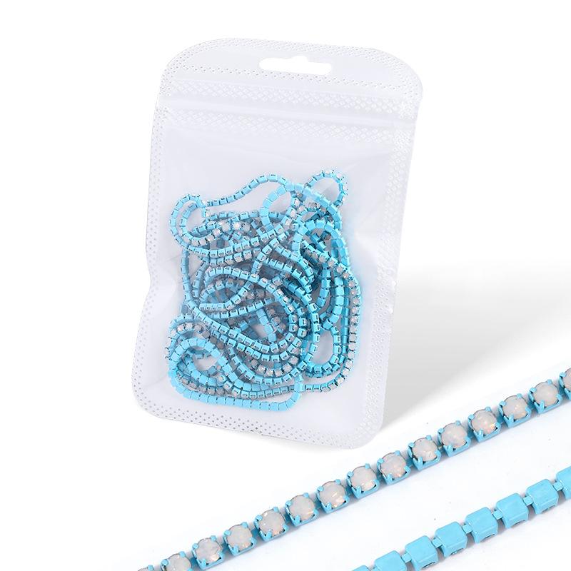 Protein Claw Chain Rhinestone Chain 2Mm Claw Diamond Nail Art Jewelry Cutting Claw Chain Bracelet Necklace Diy Jewelry