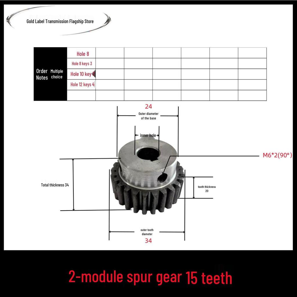 Boss Gear 2: Customizable Spur Motor with Shoulder Gear Module