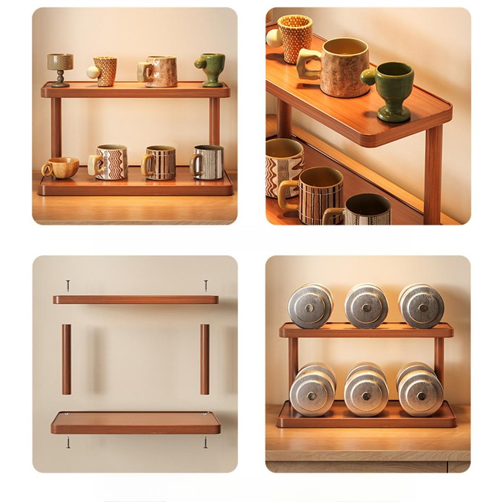 1PC cup holder, shelf, dining table, countertop, cup storage, desktop tea cup, water cup, coffee cup, tea set, finishing and display shelf