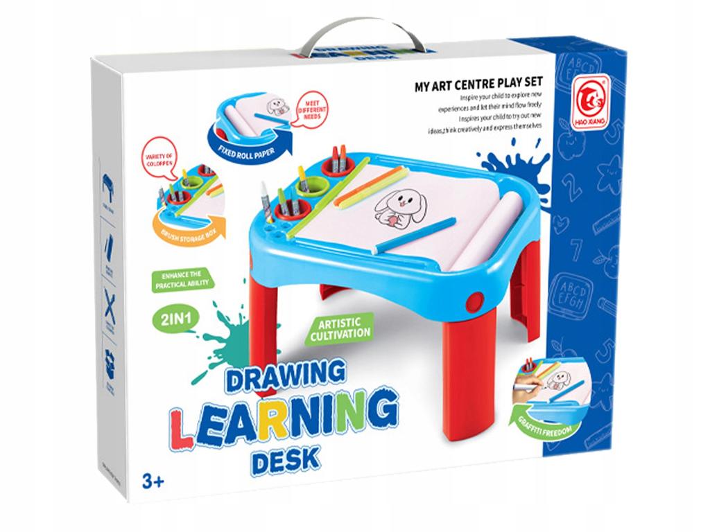 Table board with legs FOR drawing with paper, markers, crayons + paper