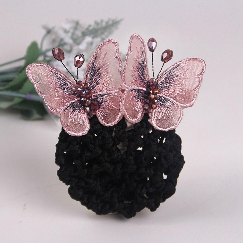 Отель Авиакомпания Стюардесса Конский хвост Зажим Корейский Пучок Снуд Женщины Пружинные Зажимы Заколки Чехол Сетка