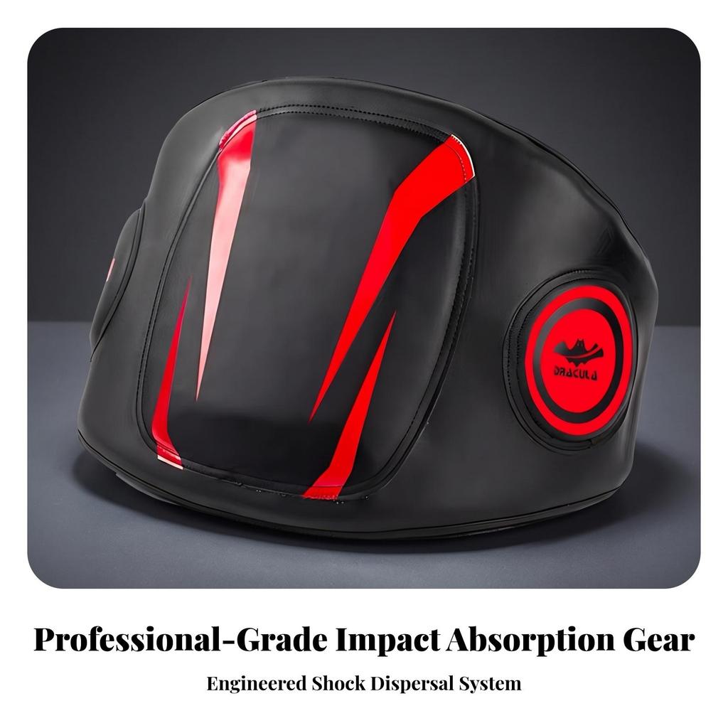 Shock Absorbing Boxing Belly Protector Contoured Sparring Pad Padded