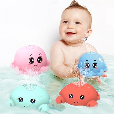 Детская игрушка для ванны, автоматический распылитель воды, милый мультяшный осьминог, краб, компаньон для ванны, интерактивные игрушки