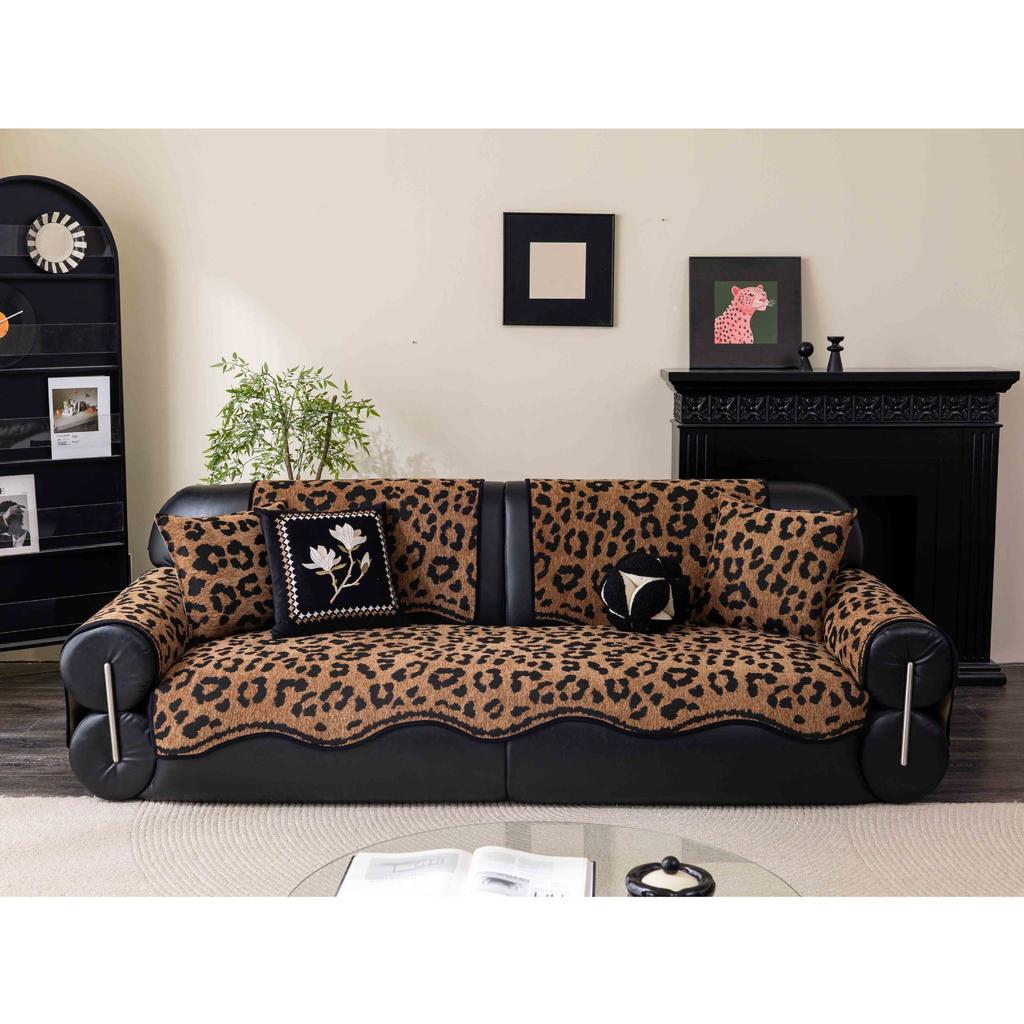 Special-Shaped Chenille Sofa Cushion, Universal In All Seasons, High-End Sofa Seat Cushion New Non-Slip Sofa Cover Towel