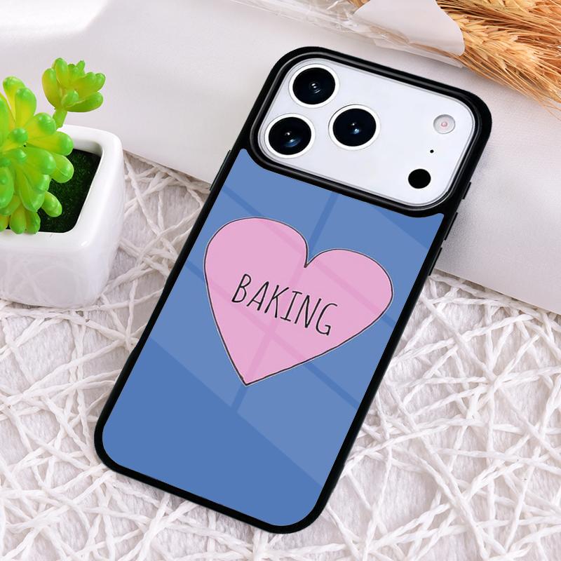 Чехол для телефона "Люблю печь" с ножом шеф-повара для iPhone 17 Air 16 15 11 12 14 13 Pro Max Ударопрочный чехол
