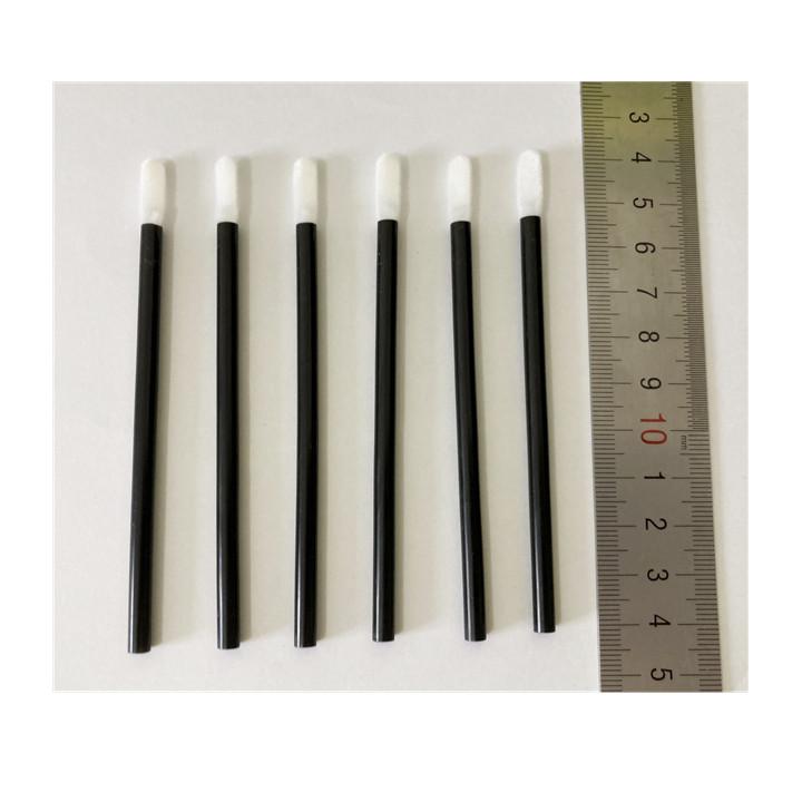 50pk New Flat Shape Tips Disposable Lip Stick Brush Wand Applicator for Eyelash Extension Daily Makeup OEM logo