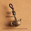Openable Teapot Pendant Mini Phone Chain Cartoon Little Teapot Keychain  Women Men