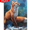 Diamond Painting New Winter Diamond Embroidery Cross Stitch Fox Mosaic Animal Decor For Home Craft Kit