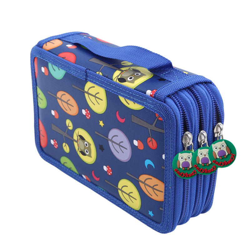 Многосекционный красочный студенческий пенал-бокс для карандашей и маркеров большой вместимости, для эскизов и рисования, для кистей, канцелярский