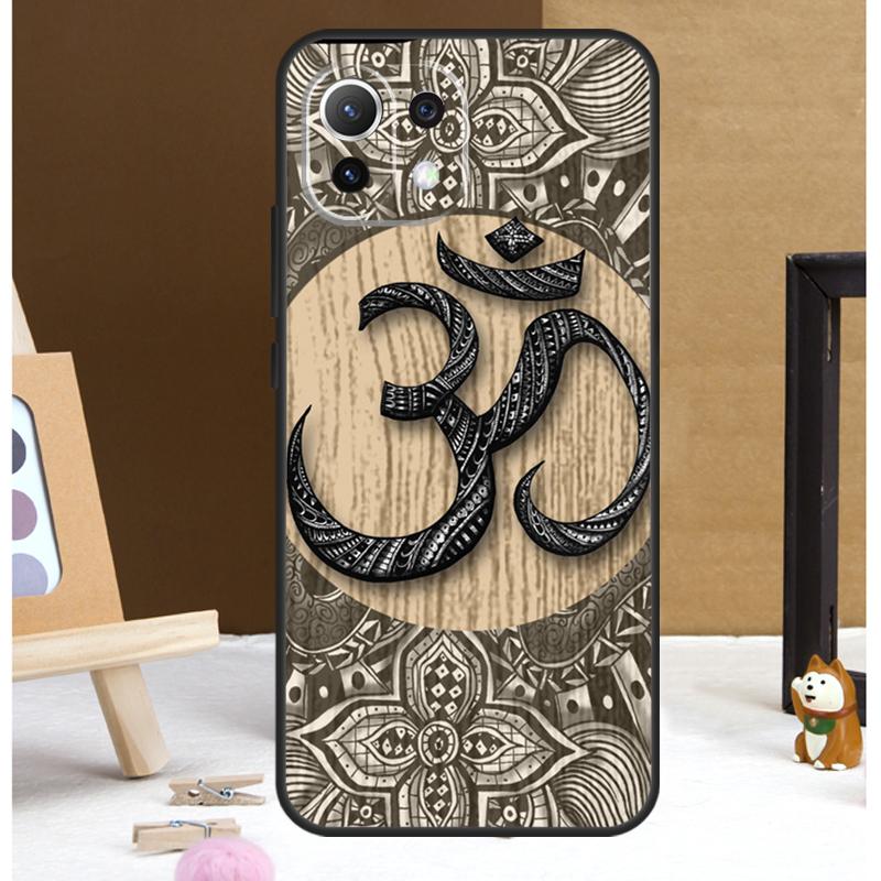 Aum om Namaste Symbol Zen Yoga Case For Xiaomi 13T 14 Pro 11T 12T 12 13 Lite POCO X6 X3 X4 X5 F5 Pro F3 M5s M6 Pro Cover
