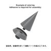 HiQ Parts NR Spike S Обычные детали для пластиковых моделей Металлик (3-Pack) SPK-S-N
