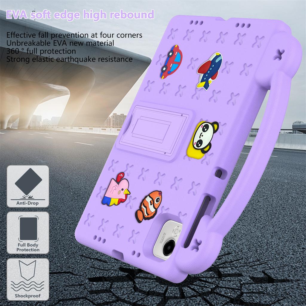 For Honor Pad X9a Case Kids Cartoon Patterns Hand Grip Kickstand Tablet EVA Cover