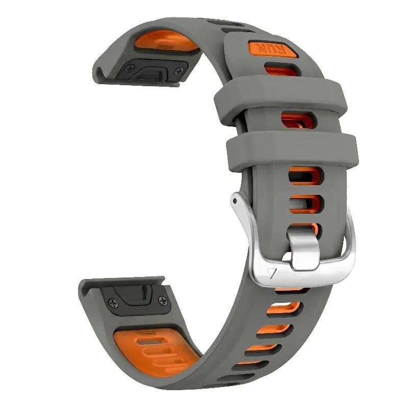 Силиконовый ремешок Quickfit для часов Garmin Fenix 5 22 мм 26 мм Водонепроницаемый спортивный силиконовый браслет для Garmin Fenix 8 7 6 5 Enduro 3