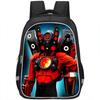 Kids School Backpack Boys With Anime Cartoon Print Breathable Padded Straps 20-35L Capacity Fits 12-inch Laptop