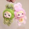 Vinyl Doll Plush Keychain Fruit Themed Stuffed Animal with Hoodie 14cm Cute Backpack Charm And Collectible Toy