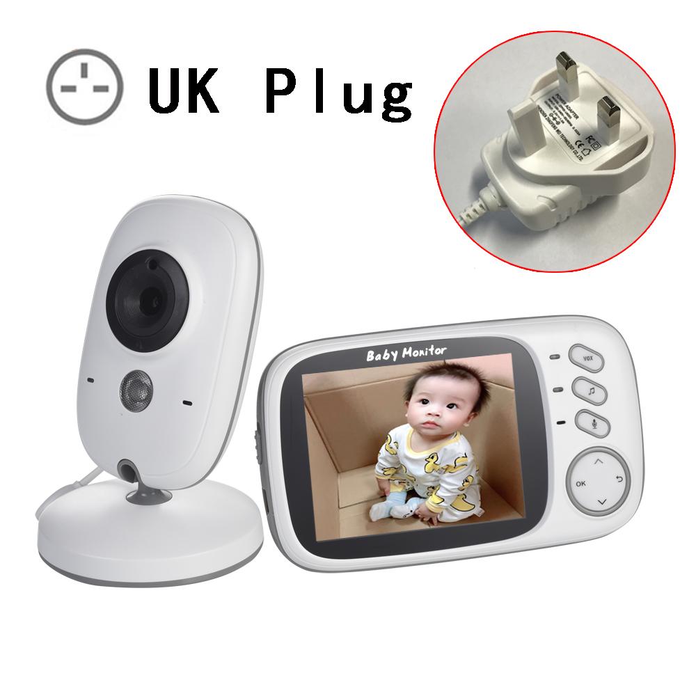 Беспроводной видео цветной детский монитор 3,2 дюйма ЖК-дисплей 2-сторонняя аудиосвязь Детский монитор Ночное видение Камера наблюдения НяняAA