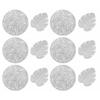 Placemats and Coasters Set Hollow Insulation 6 Pcs Round Dining Table Place Mats and 6 Pcs Leaf