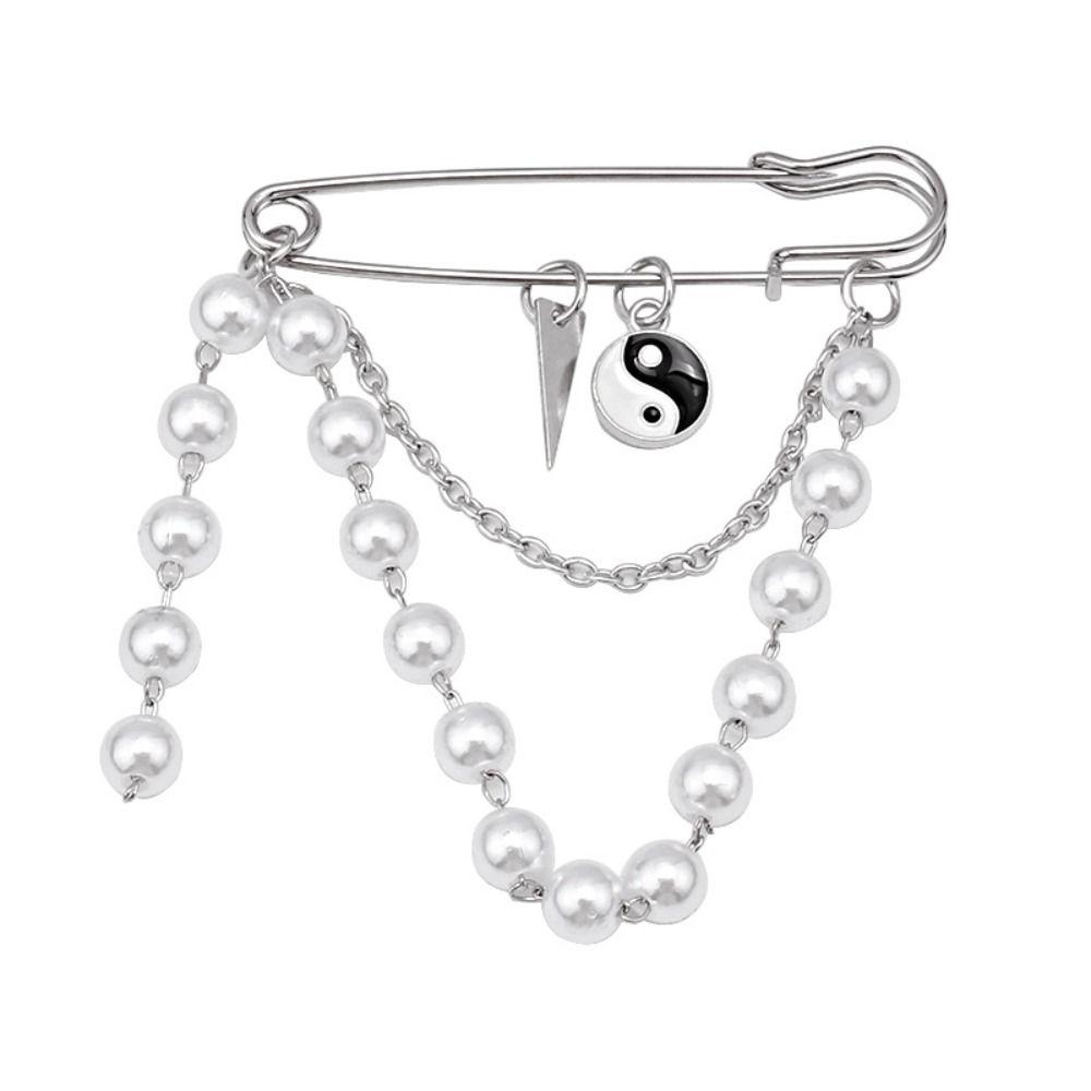 Клипса для кардигана Медведь Бабочка Брошь Модный кулон Брошь с жемчугом Тай Чи Аксессуары для броши