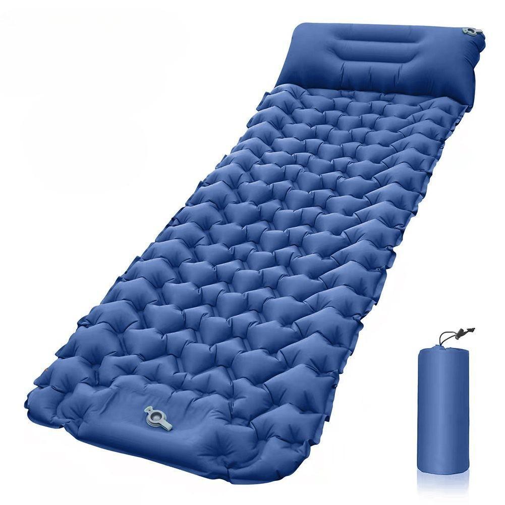 Camping Backpacking Air Mattress Outdoor Sleeping Pad with Foot Pump Air Pillow
